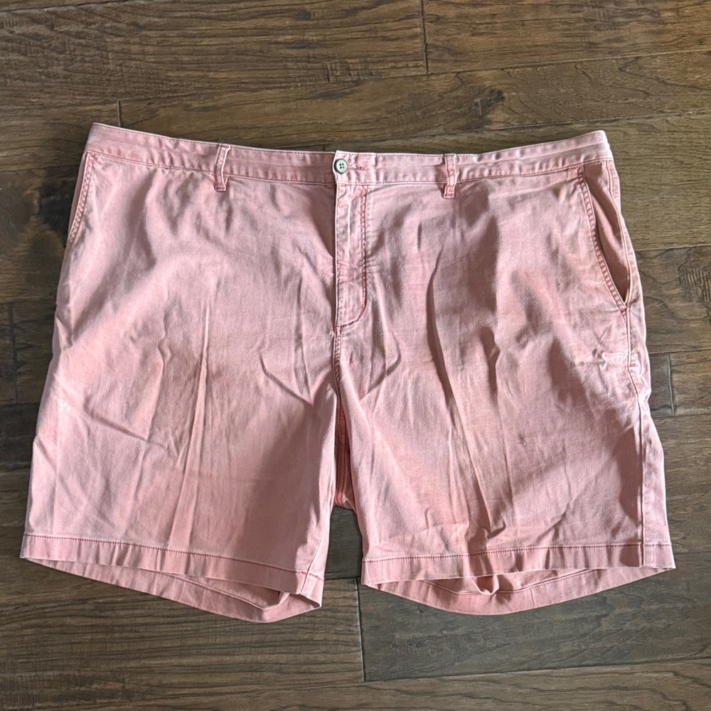 Tommy Bahama Men’s Chino Shorts Size 48RG Big & Tall Salmon Pink Casual